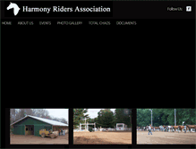 Tablet Screenshot of harmonyriders.org